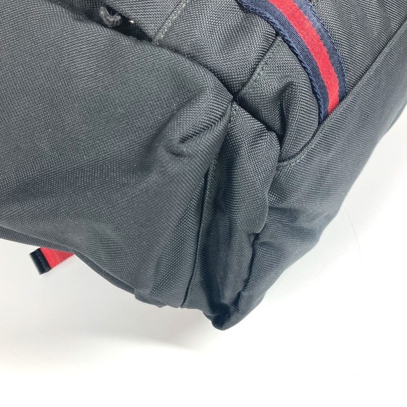 Gucci Webline Sherryline Tiger Backpack Bag Nylon Canvas Black - Picture 7 of 15